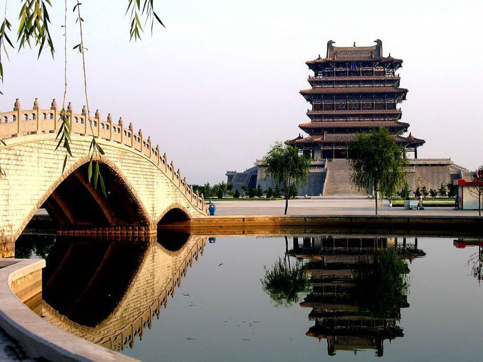 stone bridge and tower